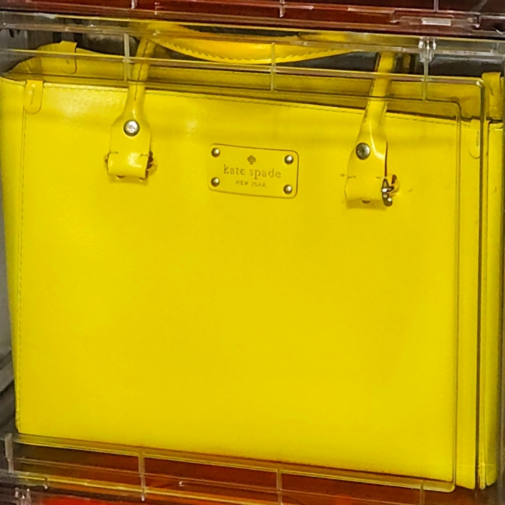Kate Spade Yellow Handle Top Bag.